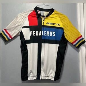 Zerie Cycling Pedaleros Full Zip Jersey Top Men’s Size Large